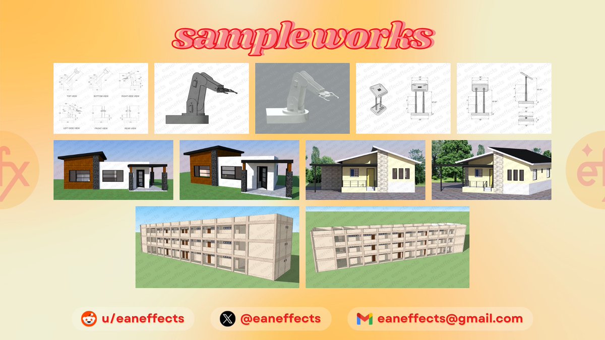 eaneffects's tweet image. good eve! i offer civil engineering, cad drafting, and creative design services for as low as php 200!

portfolio: eaneffects.carrd.co

✴️ lf client commissioner engineering autocad sketchup floor plan drafting plates pubmat infographics poster ppt logo graphic design edit