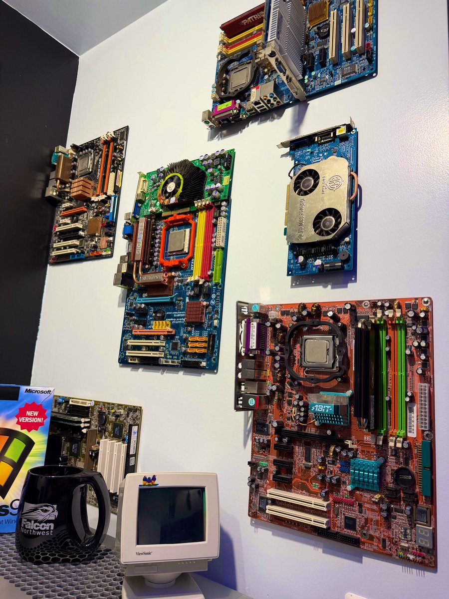 Old motherboards make great wall art
