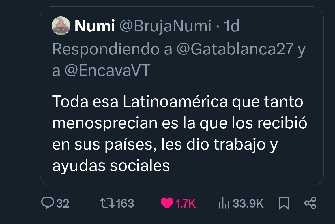 Yo llegué a Perú y desde el día 1 trabajando y mi pareja igual.
A nosotros nadie nos regaló nada, en la pandemia metimos el pecho trabajando duro y durabamos en el trabajo y aún le damos duro a la chamba .
Para decir cagadas eres guapa, pero asumir q la cagaste vas y lo borras.