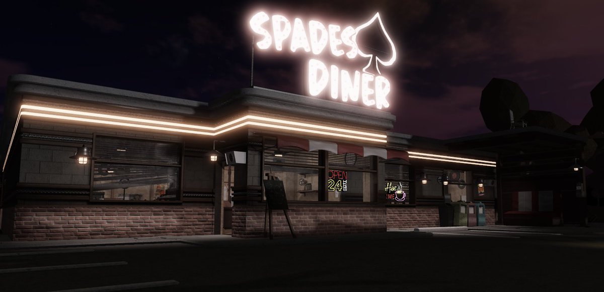 NullSquids's tweet image. before and after revamp wip (old version is the one with snow) #RobloxDev #TheSpadesDiner