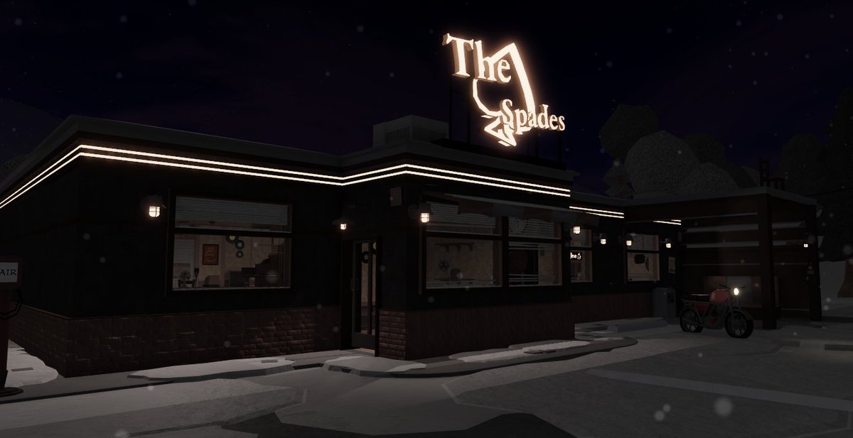 NullSquids's tweet image. before and after revamp wip (old version is the one with snow) #RobloxDev #TheSpadesDiner