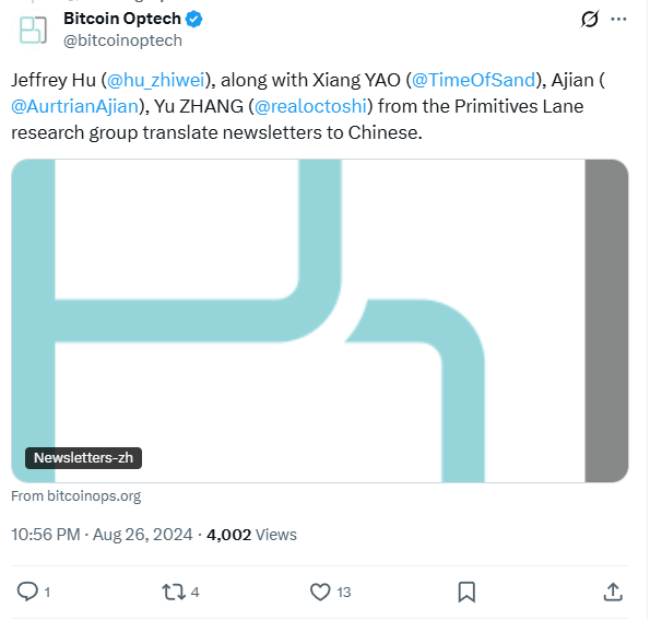 chainjailcn's tweet photo. @bitcoinoptech @hu_zhiwei @TimeOfSand @AurtrianAjian @realoctoshi 是这份比特币技术讨论 周刊 @bhbtc1337 https://t.co/Ud7FhuIgzE