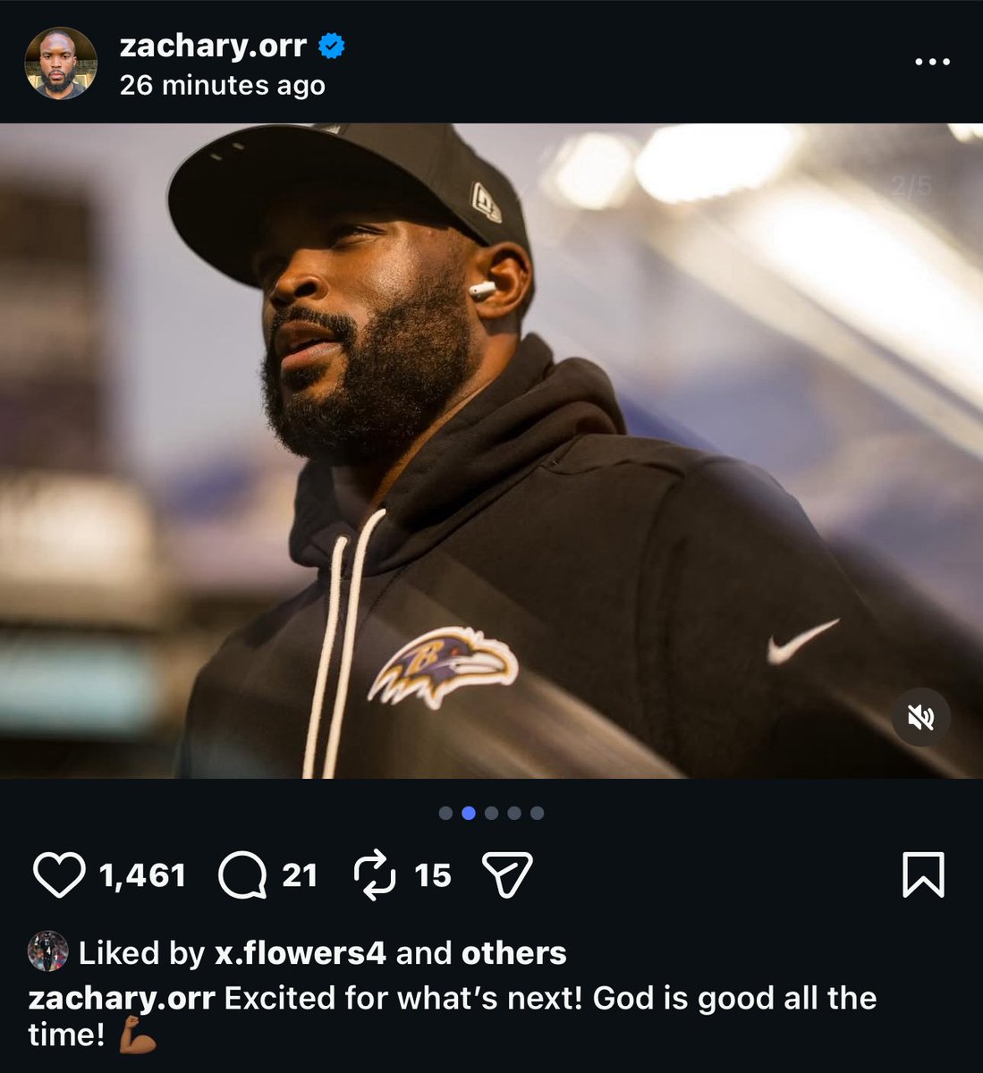 moneymarlo44's tweet photo. Zach Orr is the last of the big 3 out. 

The 26/27 Ravens are officially a clean slate. A new era begins. https://t.co/GfmUf8xwmG