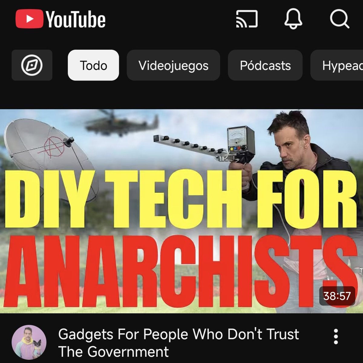 Mis recomendados de youtube