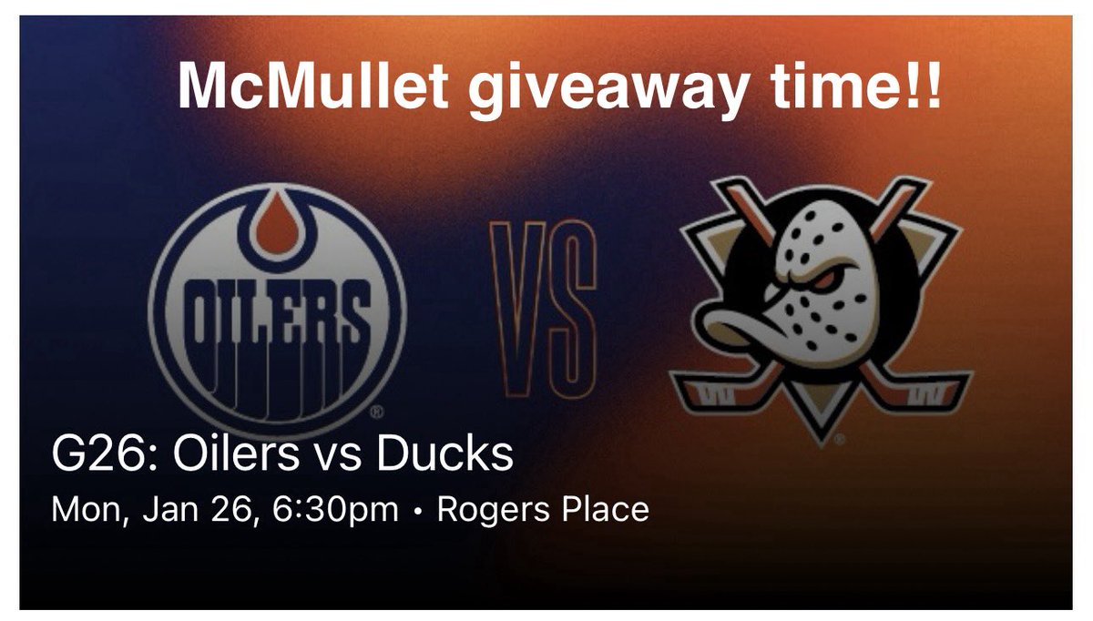 McMullet giveaway time!! Do you want to win 2 tickets beside McMullet for consecutive game #200? Well here’s your chance $5 donation gets your name on the spinning wheel and all donations go to the @benstelterfoundation !! Pm me to donate and get your name on the wheel! Draw will