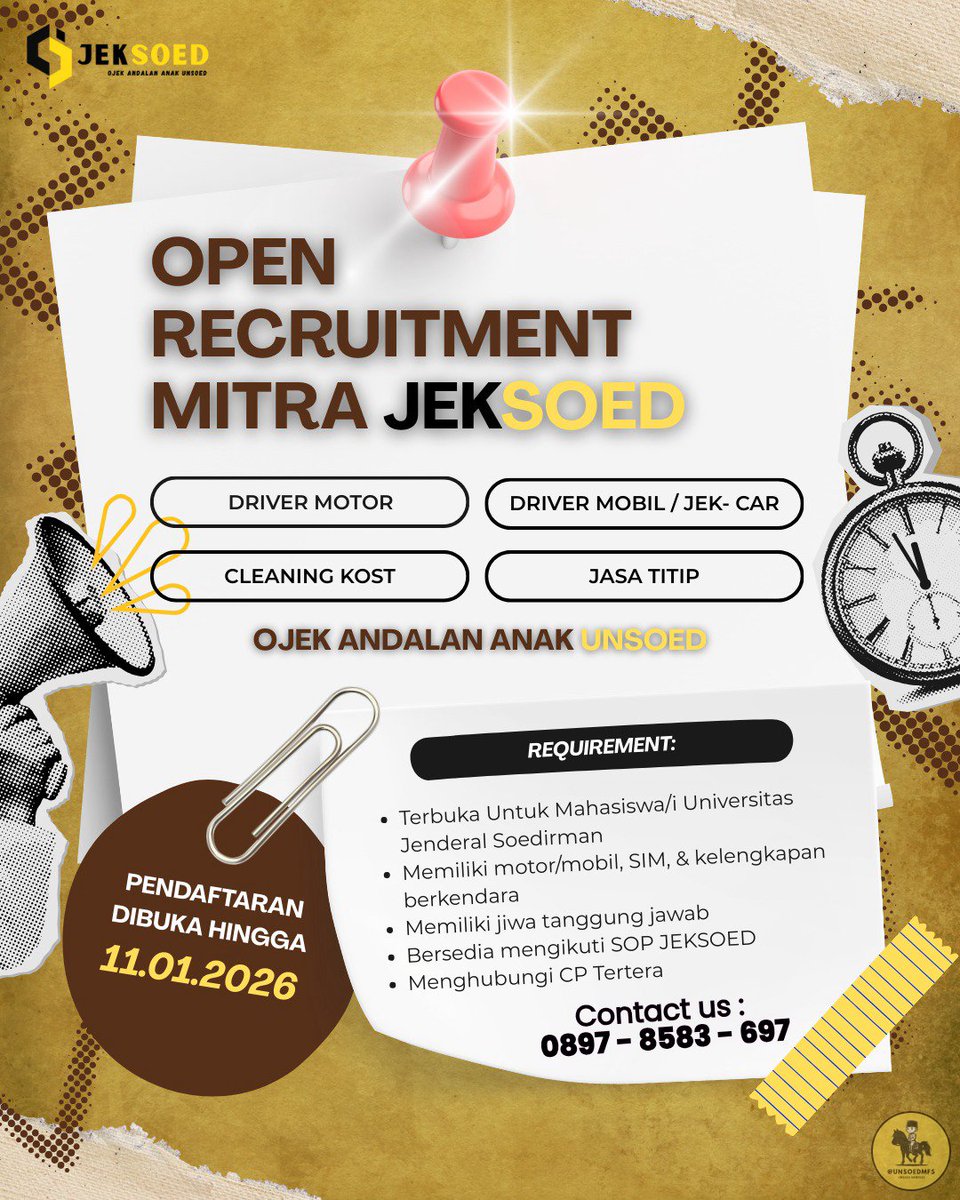 unsoedmfs's tweet photo. Coming soon Aplikasi Jeksoed‼️ ready 24 jam ngga ada libur hehe, ditunggu sebelum masuk semester genap kita dah launching🔥🔥. Jangan lupa juga jends , Jeksoed juga lagi oprec mitra, lets go join jadi keluarga jeksoed‼️🛵 Jeksoed? Ojek Andalan Anak Unsoed https://t.co/ZsNIxk9DyQ