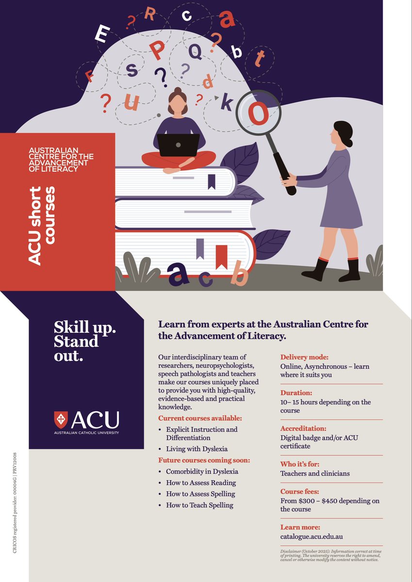 Australian Centre for the Advancement of Literacy tweet media