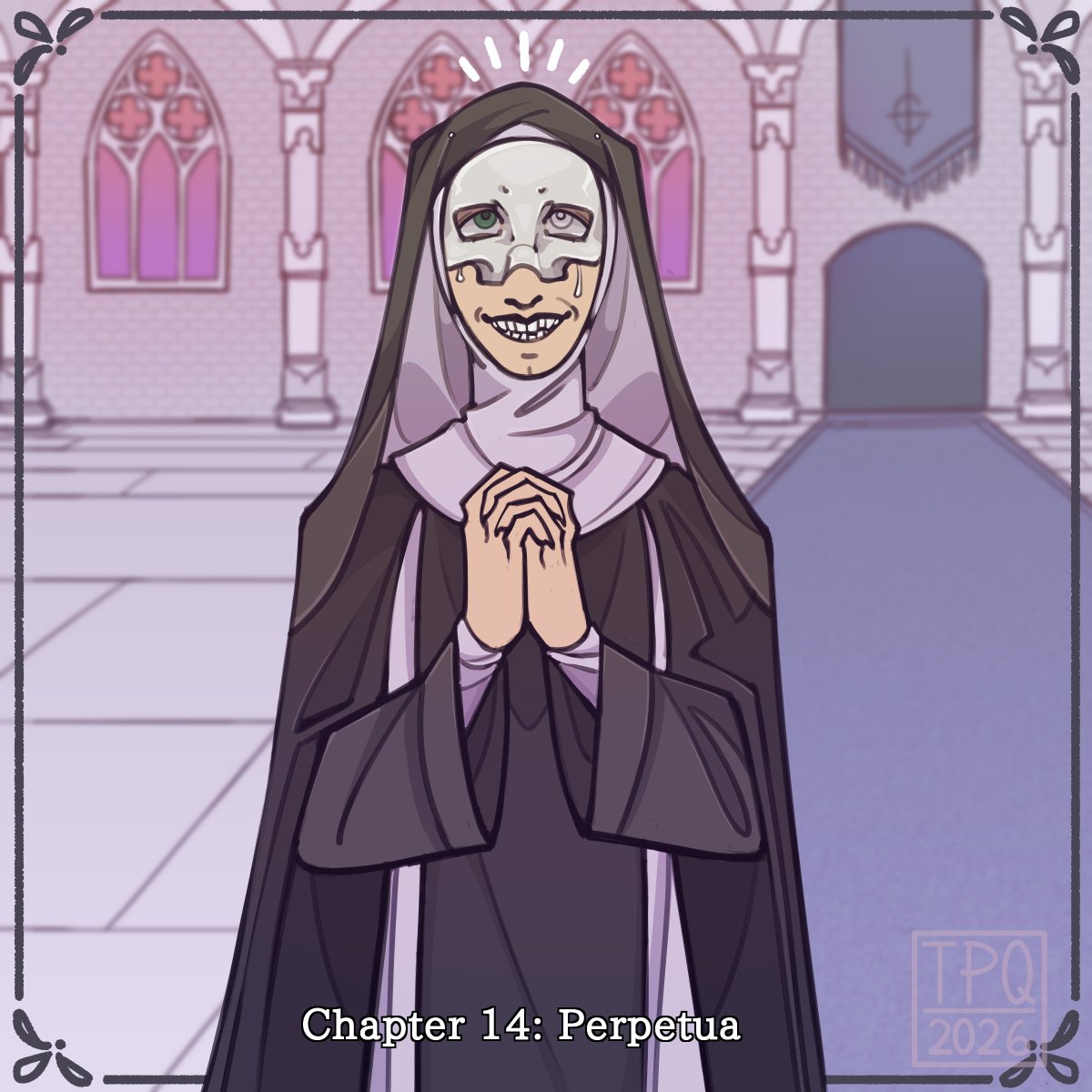 flyinlaboratory's tweet image. Chapter 14 of my fanfic 'Your Infernal Majesties' is out on Ao3! It's called 'Perpetua' I wonder who could possibly appear in it. The link's in my bio if ya wanna give it a read :} #thebandghost