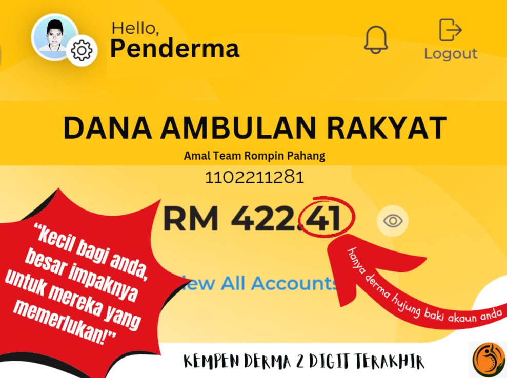 MDaudYusof's tweet photo. Kempen Derma Dua Digit kembali!
Dana kali ini untuk Ambulan Rakyat — agar bantuan kecemasan sampai tepat pada waktunya dan dapat memberi manfaat kepada seluruh komuniti.
Dua digit terakhir dalam akaun anda mungkin kecil, tetapi mampu menyelamatkan nyawa. https://t.co/fiBNGC2Dwx