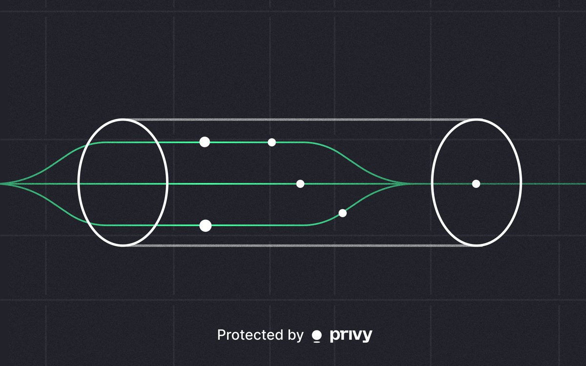 privy_io's tweet photo. 1/ Privy’s policy engine unlocks wallets for real product use cases at scale:

◆ Treasury and omnibus wallets
◆ Trading platforms
◆ Agentic and automated systems

This gives wallets more power, without giving up control.
Learn more 👇 https://t.co/YtlNM29Auf