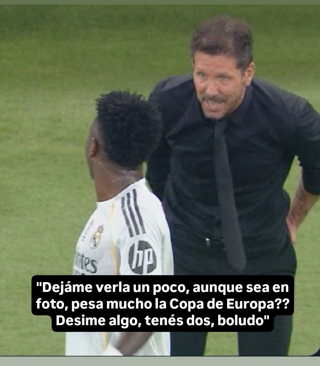 Tremendo esto del Cholo con Vinicius