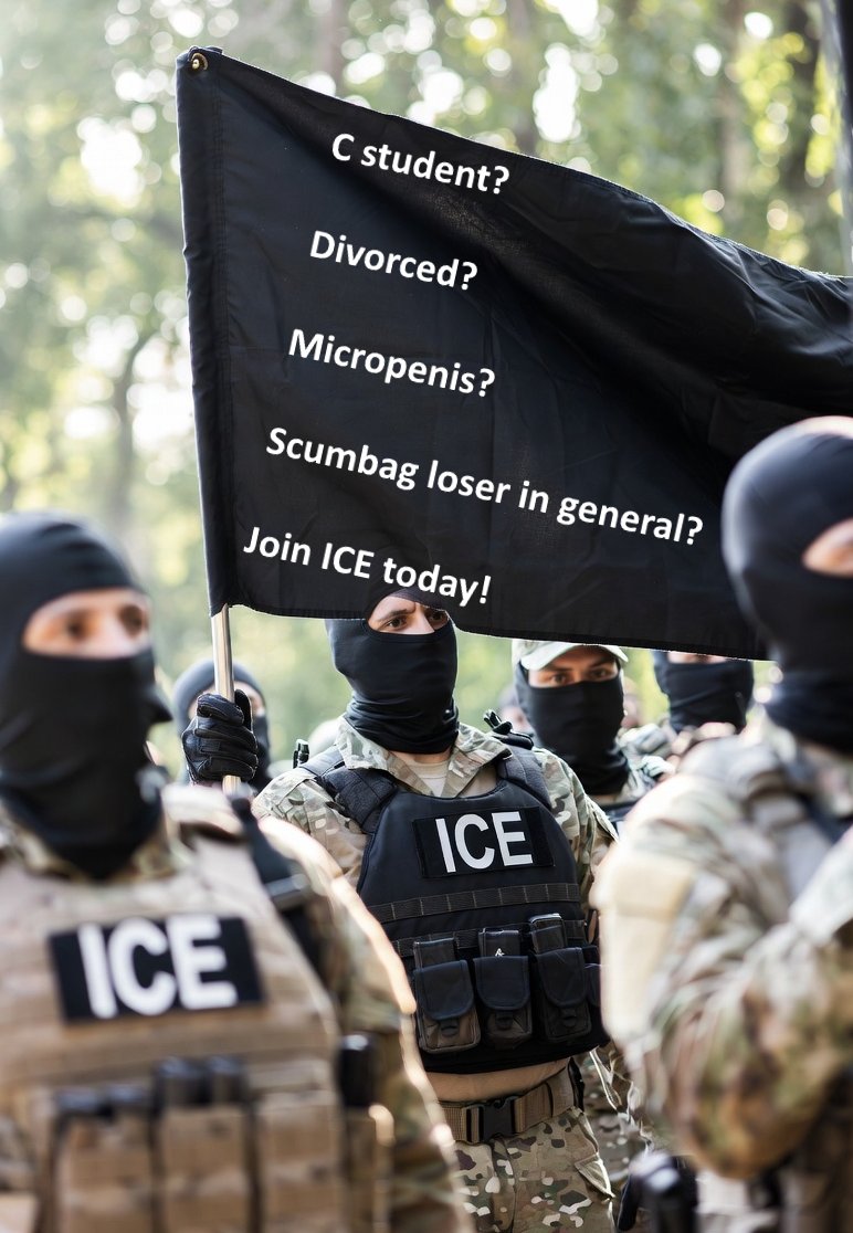 Visiomorph's tweet image. join the brave men of ice today!

help take back our country!

be a PATRIOT!

#JoinICEToday