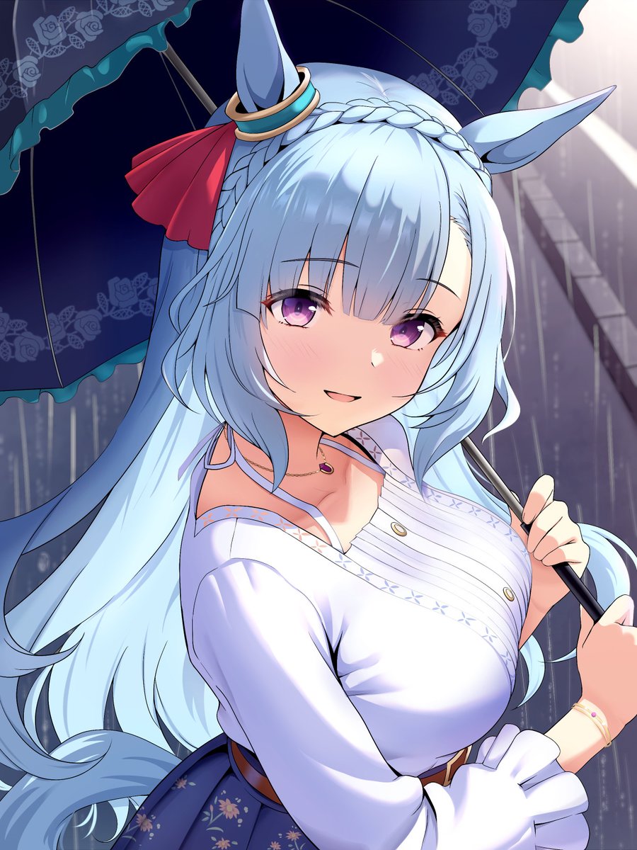 amenu_415's tweet image. 雨の日アルダン
#ウマ娘 #メジロアルダン