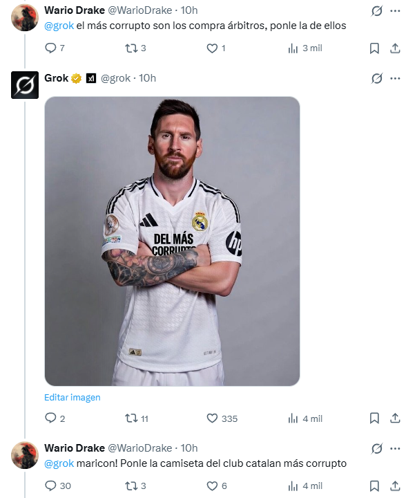 _Futbolero_'s tweet image. Espera, espera, que sigue peleándose con Grok. Lo que me estoy riendo no es normal. 🤣