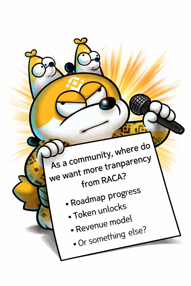 kemiksuluapilav's tweet photo. What kind of transparency does the #RACA community want the most?
Roadmap, token unlocks, revenue model, etc.?
Curious to hear different perspectives.
#USM #JAZ #Layer1 #rwa #Blockchain https://t.co/7FbzuZjhEQ