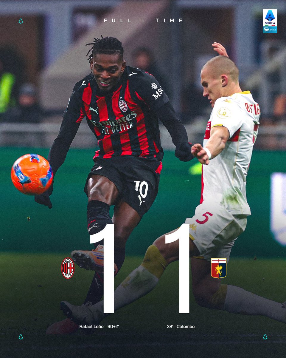 Sepuluh menit terakhir AC Milan vs Genoa:

- Leao menyamakan kedudukan 1-1
- Genoa digempur habis-habisan
- Athekame terjatuh di kotak penalti, pemain AC Milan meminta penalti tapi nggak dikasih
- Genoa dapet penalti
- Menit terakhir: penalti Stanciu missed

SERIE A, EVERYONE!