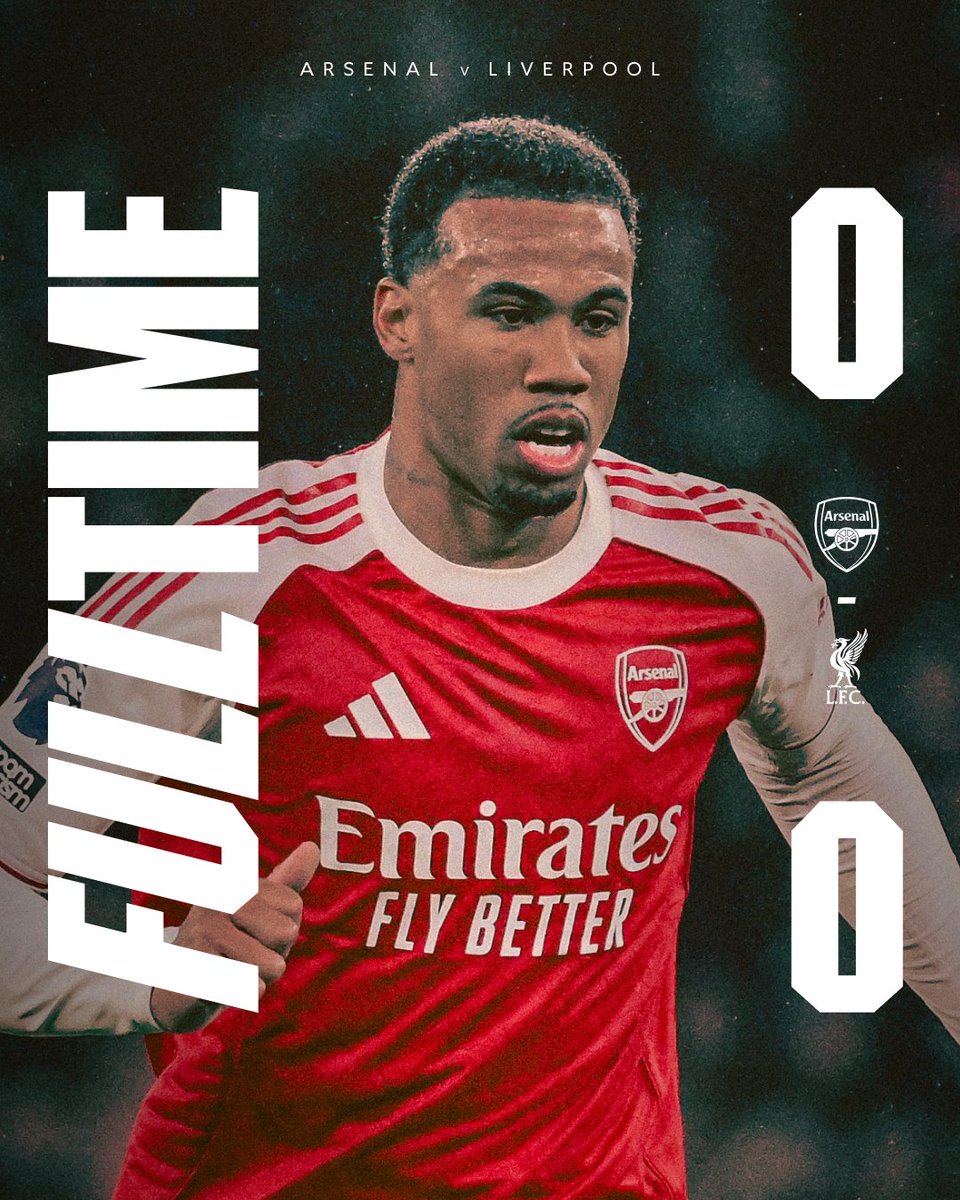 Honours even at Emirates Stadium. https://t.co/DRWNuf04qy