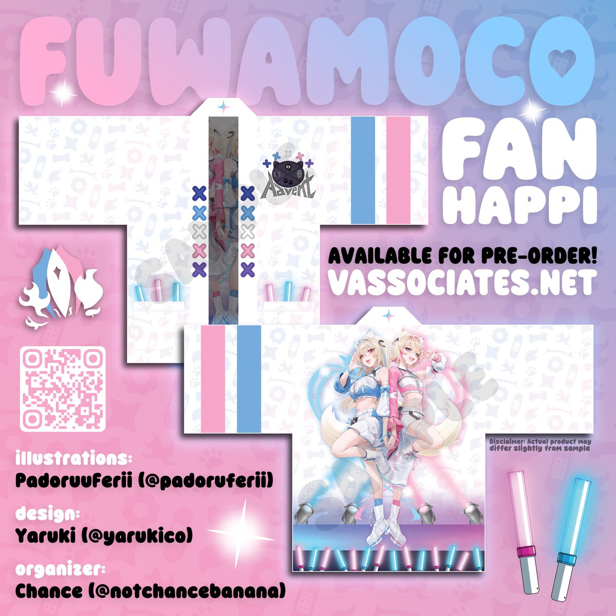 RUFFIANS! ARE YOU READY TO ROCK N' RAWR? The 2026 Fan Happi will be ready to order at 5PM PST until 1/17! The design is still a WIP, but please give a big thanks to <a href="/PadoruFerii/">PadoruuFerii</a>, <a href="/yarukico/">Yaruki 😈🐙</a> , and <a href="/NotChanceBanana/">Chance🌲🐾👾🍒</a> for their hard work on these! 

#FUWAMOCO