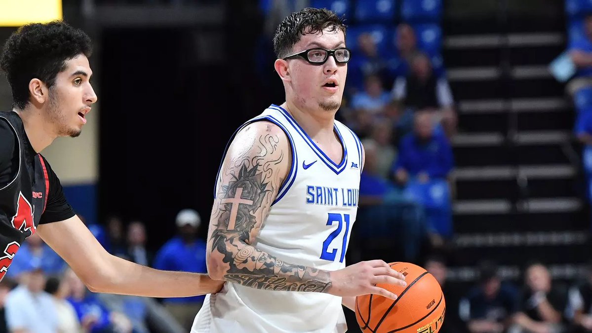 Some data points for 14-1 SLU:

91.9 ppg (6th)
63.5% TS% (4th)
38.8% from 3 (19th)
18.4 fast breaks ppg (4th)
6 guys scoring between 10.0 &amp; 12.6 ppg
31.6 DReb/g (2nd)
54.2 at rim/3s per game (6th)

Josh Schertz offense🧙‍♂️
<a href="/SaintLouisMBB/">Saint Louis Men's Basketball</a>