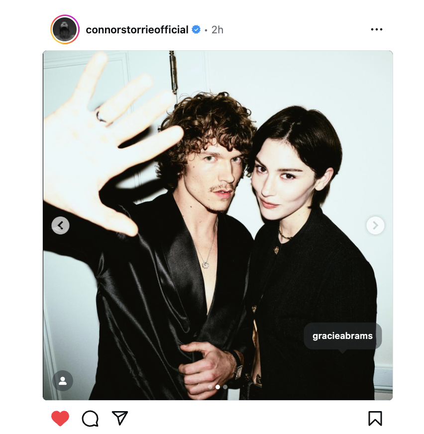 Grindr's tweet image. connor had to unblock her before posting this