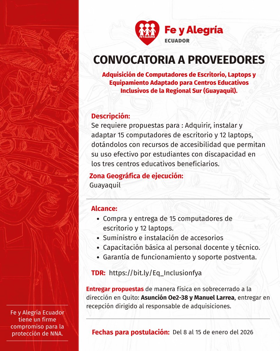 Fe y Alegría Ecuador tweet media