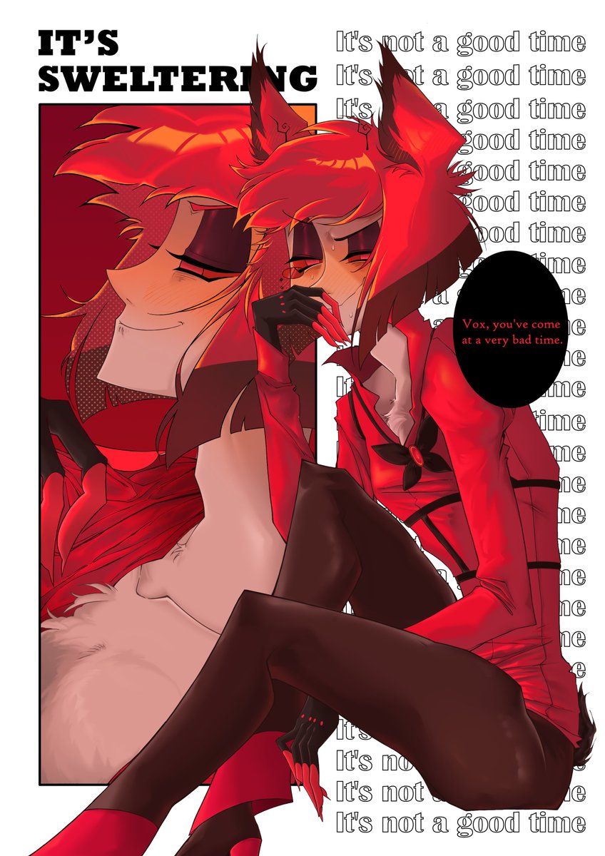 ChK_56's tweet photo. Omega Alastor! Vox has learned an important secret 📺🦌
This estrus was clearly unplanned... What happens next?

#HazbinHotel #Vox #Alastor #RadioStatic #radiosilence #voxal https://t.co/GC4G2Ez2FG