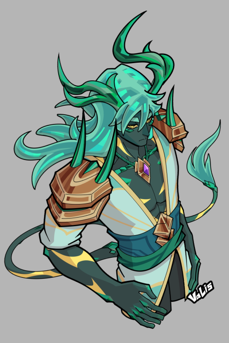 PorValis's tweet image. Slimeverse Lore! "The eastern region of Tzukiyo is ruled over a powerful wild god who resides on the highest peaks of their homeland. Shien, ruler of the Tzukin and arbiter of peace" #slimeverse #slime #digitalart #oc