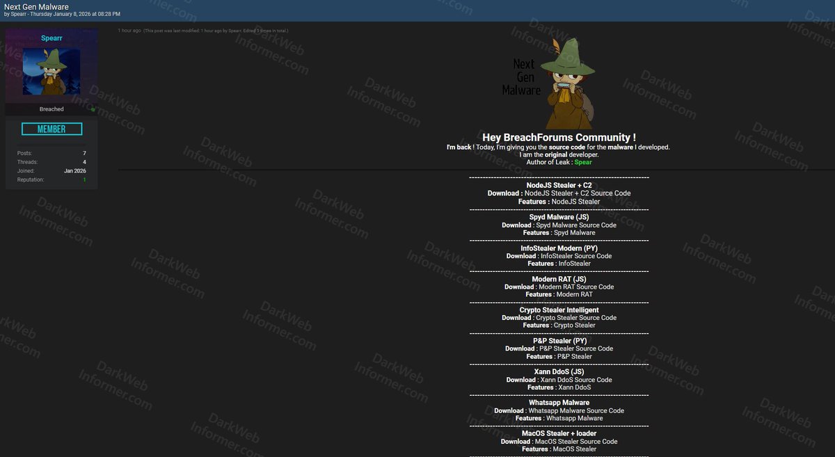 🚨Free downloads to "Next gen Malware"

that-one-website[.]com/Thread-COLLECTION-Next-Gen-Malware