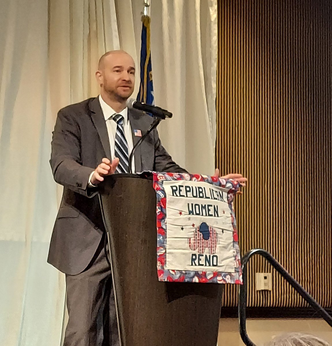 I had such a great time today speaking at the Republican Women of Reno luncheon! It was an honor to be with this wonderful group that's doing so much to support our party and our shared principles.