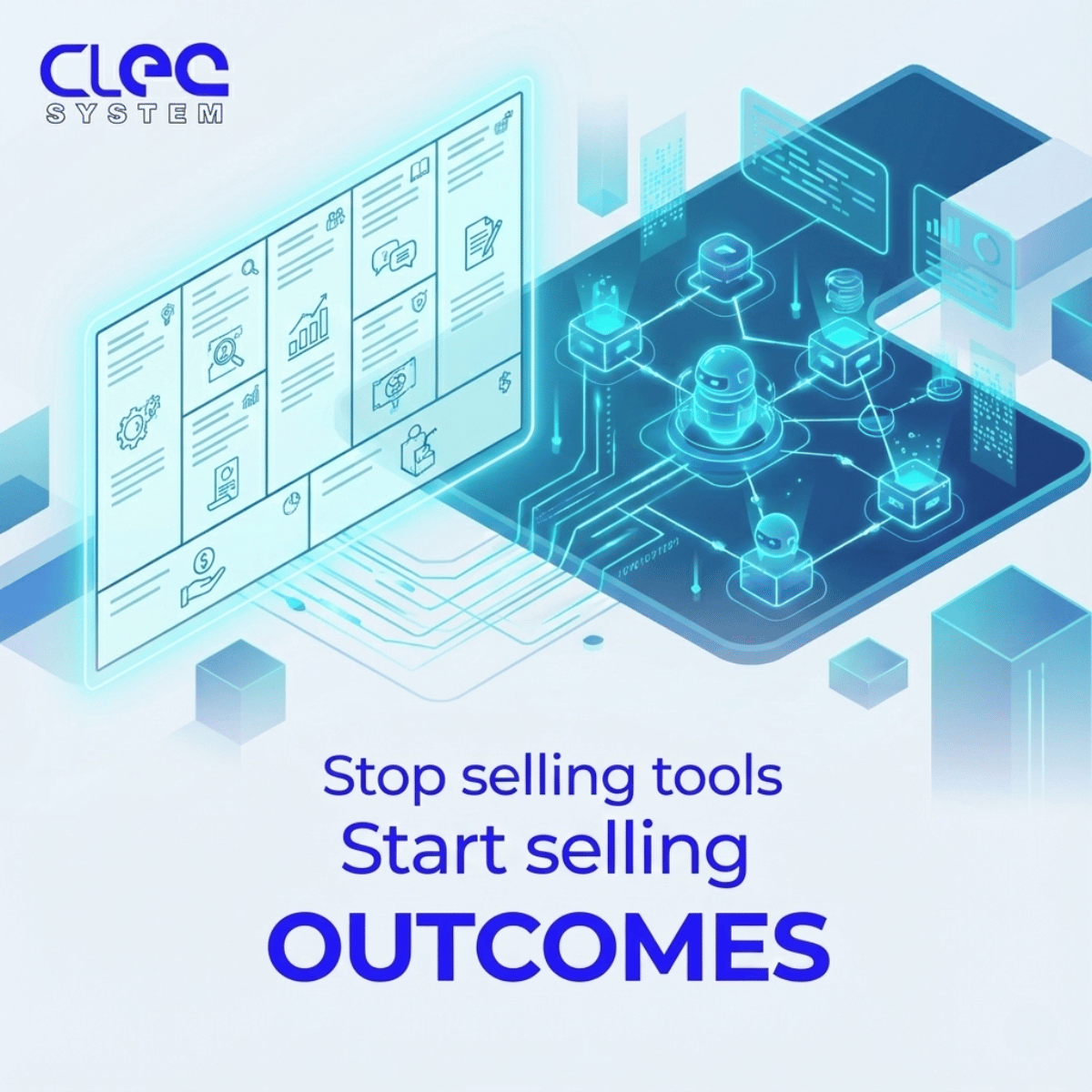 cleo_system's tweet photo. RIP SaaS. The future is "Service-as-a-Software." Don't sell tools; sell outcomes delivered by autonomous AI agents. #CleoSystem #AgenticAI #BusinessModels https://t.co/hUhFADLEJM