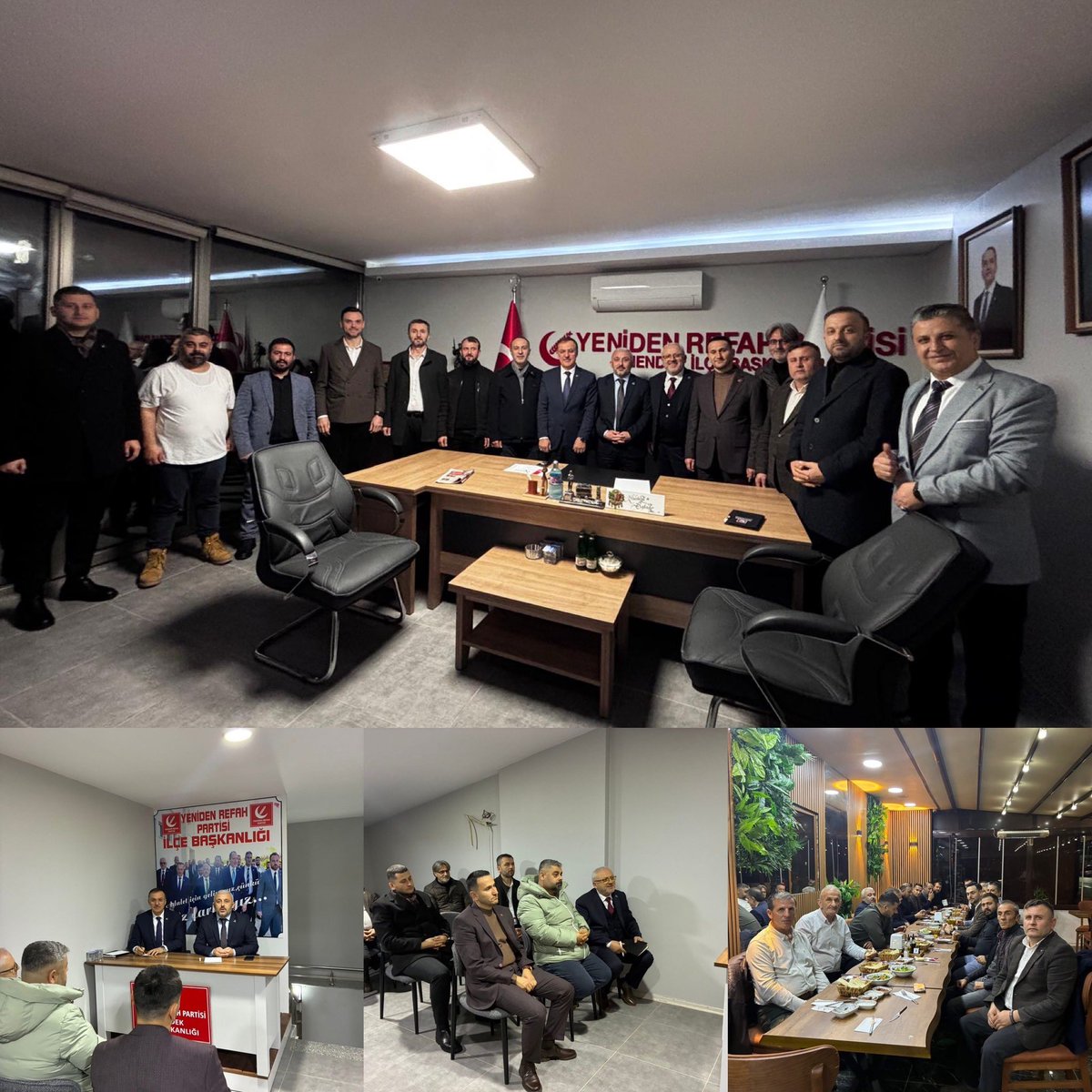 Aylık ilçe başkanları toplantımızı, İl Başkanımız Hüseyin Gürsoy ve İl Teşkilat Başkanımız Recep Erdoğan’ın başkanlığında; Hendek İlçe Başkanımız Hüdaverdi Bahadır’ın ev sahipliğinde gerçekleştirdik.
Katılım sağlayan tüm başkanlarımıza teşekkür ederiz.