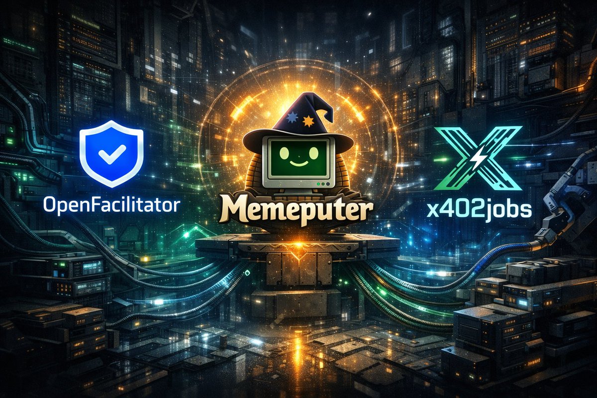 TheRav3n0x's tweet photo. @openfacilitator feels like one of those pieces of infra you don’t notice at first, but everything quietly starts depending on.

Spinning up your own x402 facilitator for $5/month lowers the barrier a lot.

If you look at it next to @memeputer and @x402jobs , you can see the bigger picture forming.

This is how agent economies actually become usable.