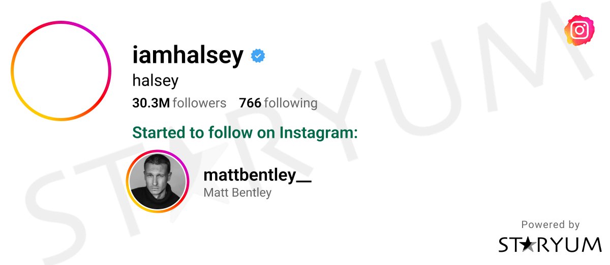 Staryum_News's tweet image. iamhalsey (halsey) started following on Instagram:
❇️ mattbentley__ (Matt Bentley)

This move will definitely spark some conversations.

#iamhalsey #halsey #mattbentley #matt #bentley