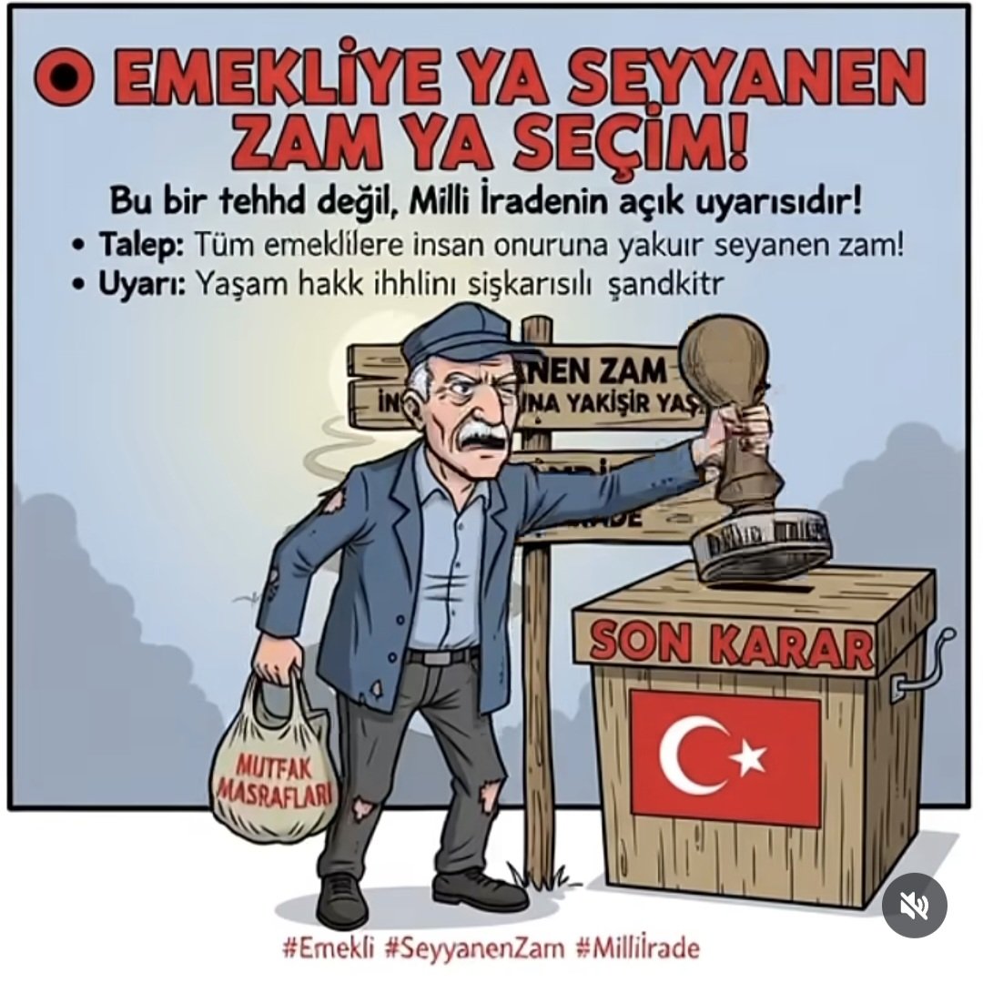 Emekliye ya seyyanen zam ya seçim
#KökMaaşZulmü
