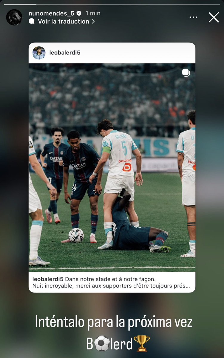 JALDJZKDJZKKDJE LA STORY DE NUNO MENDES "ESSAIE LA PROCHAINE FOIS" 😂😂