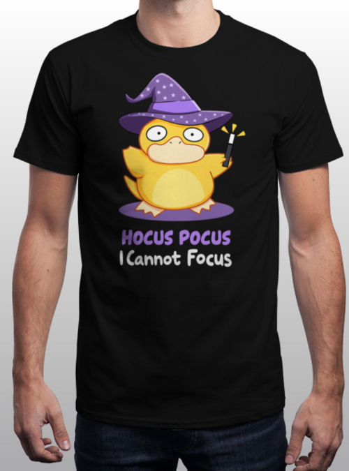 qwertee's tweet image. "hocus pocus i cannot focus" is today's tee on qwertee.com RePost for a chance at a FREE TEE!