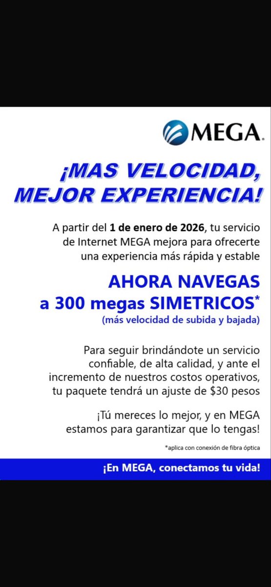 _M3nd0z4's tweet photo. @Megacable mi servicio 1000017267 no cuenta con fibra óptica y aún así me subieron la cantidad mencionada…entonces porque estoy pagando más por algo que no tengo??? Es mas mi velocidad de internet es demasiado baja https://t.co/NPt5k7H0NQ https://t.co/zg11cfDZe9