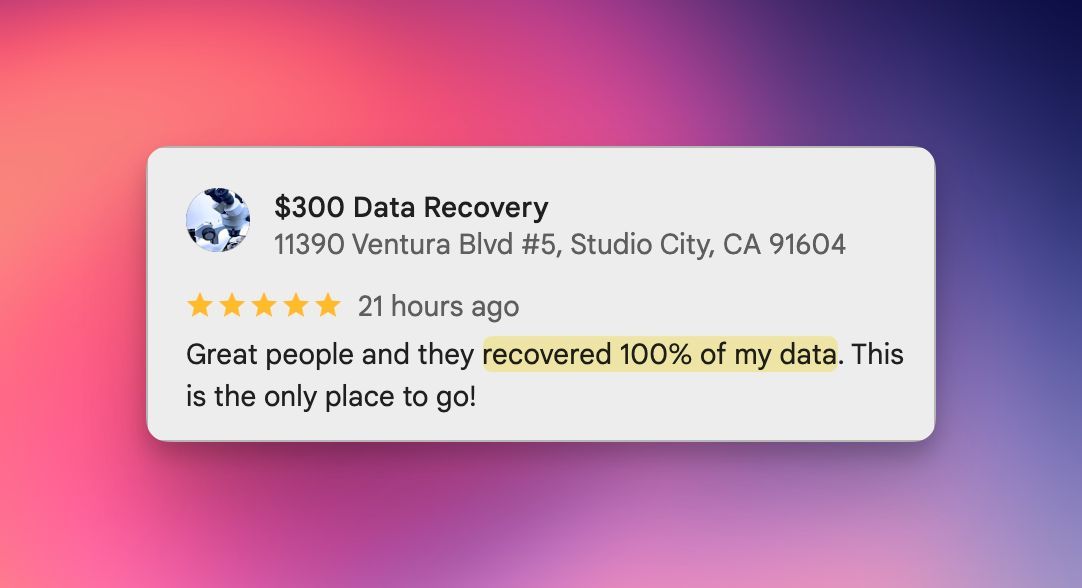 Another 100% data recovery success! 💾✨ When our customers say we're "the only place to go," it reminds us why we do what we do. Affordable, reliable, and always here for your data emergencies! 🔧💪 #DataRecovery #300DDR #TechHeroes
buff.ly/cSNoMG3
