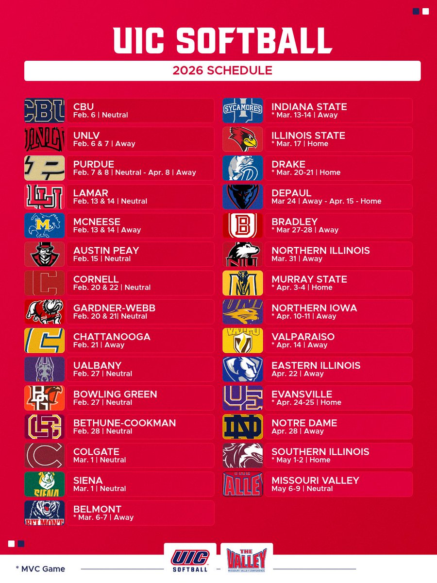 UIC_Softball's tweet image. The countdown begins 🤩❤️‍🔥

#ChicagosCollegeTeam