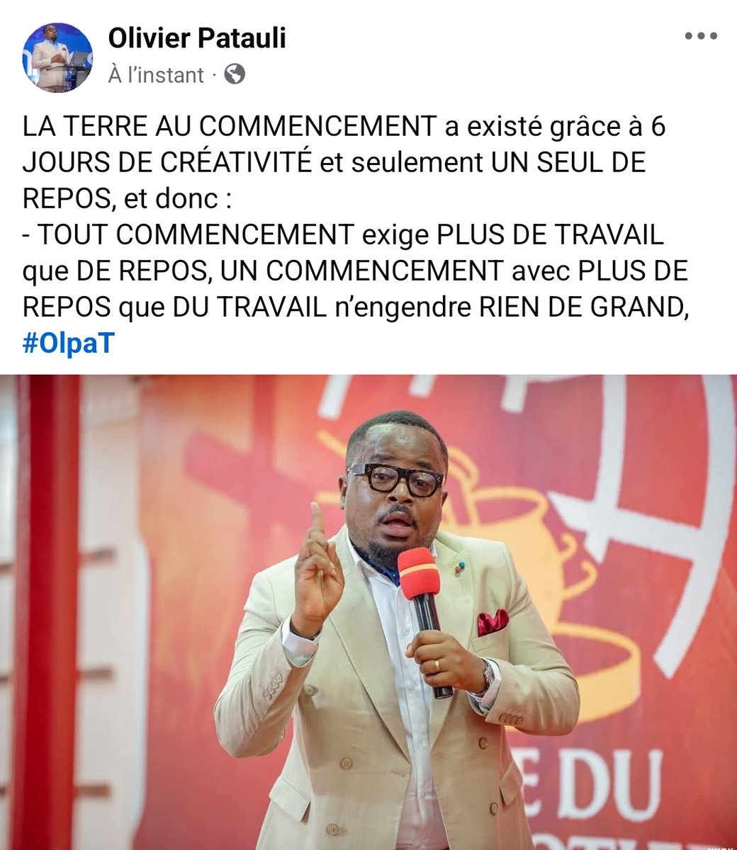 Fait attention AVEC BCP DE REPOS au début des Choses ;