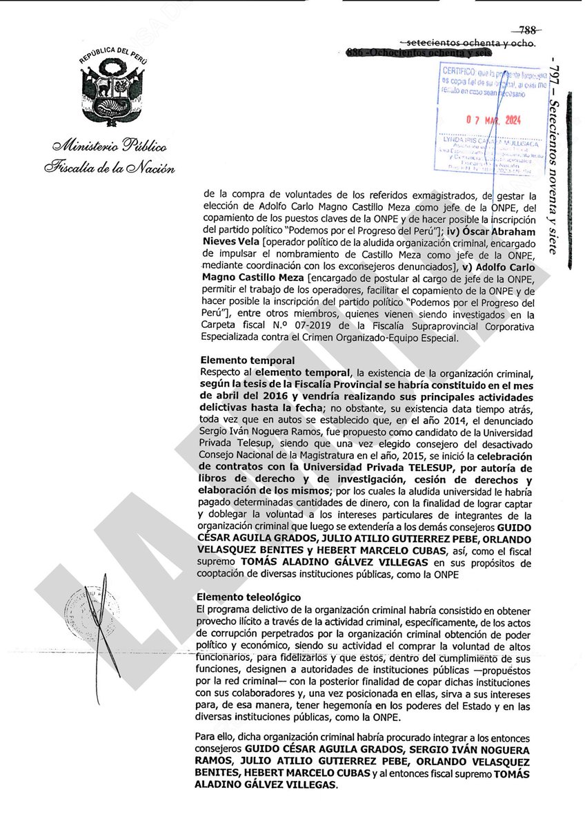 martinluma's tweet image. #EXCLUSIVO 
Una carpeta fiscal del caso #LosCuellosBlancos revela elementos de convicción para denunciar constitucionalmente al actual fiscal de la Nación interino, #TomásGálvez junto a los exmiembros del desactivado CNM por pertenecer a una presunta organización criminal junto…