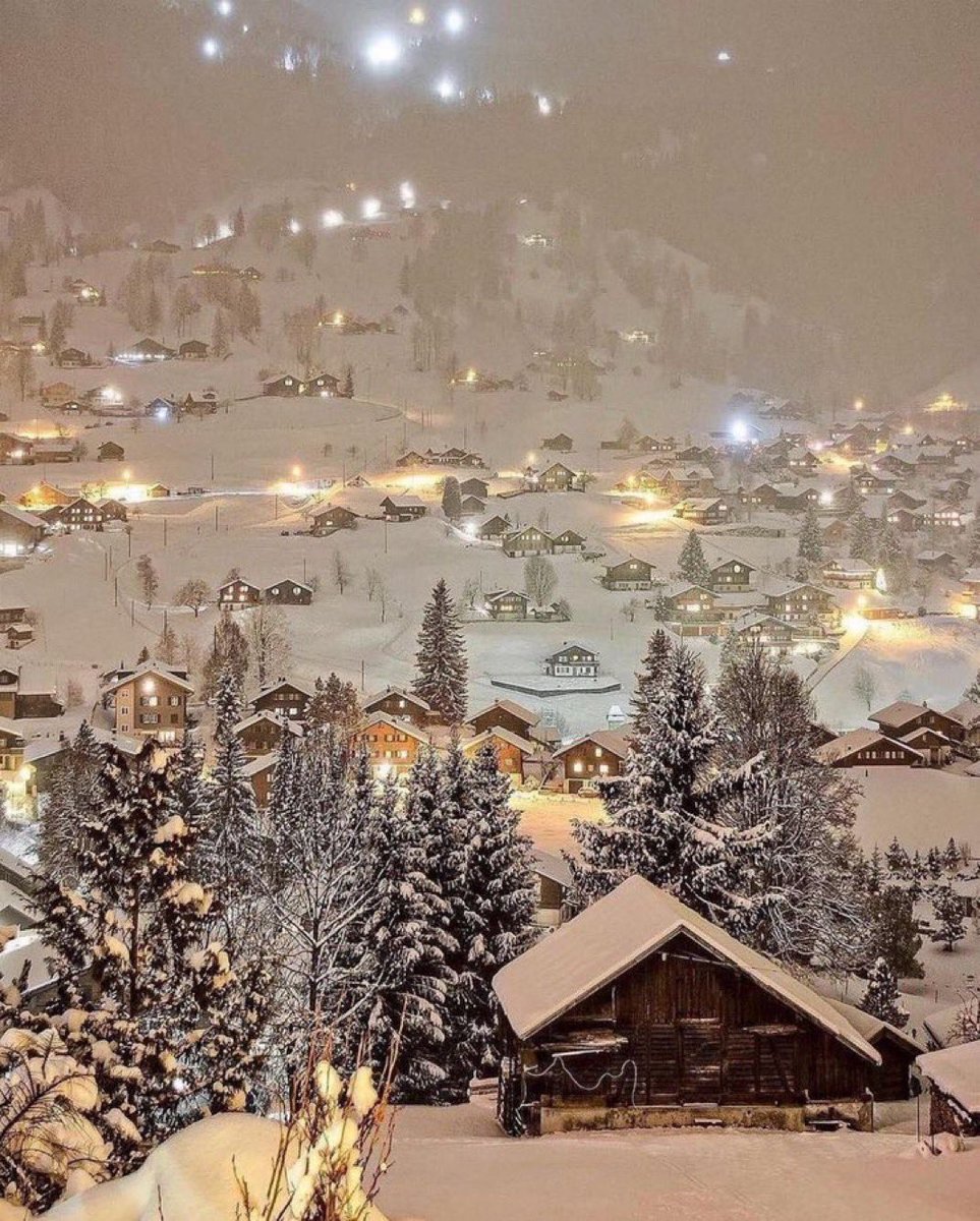 Winter nights in Switzerland ❄️