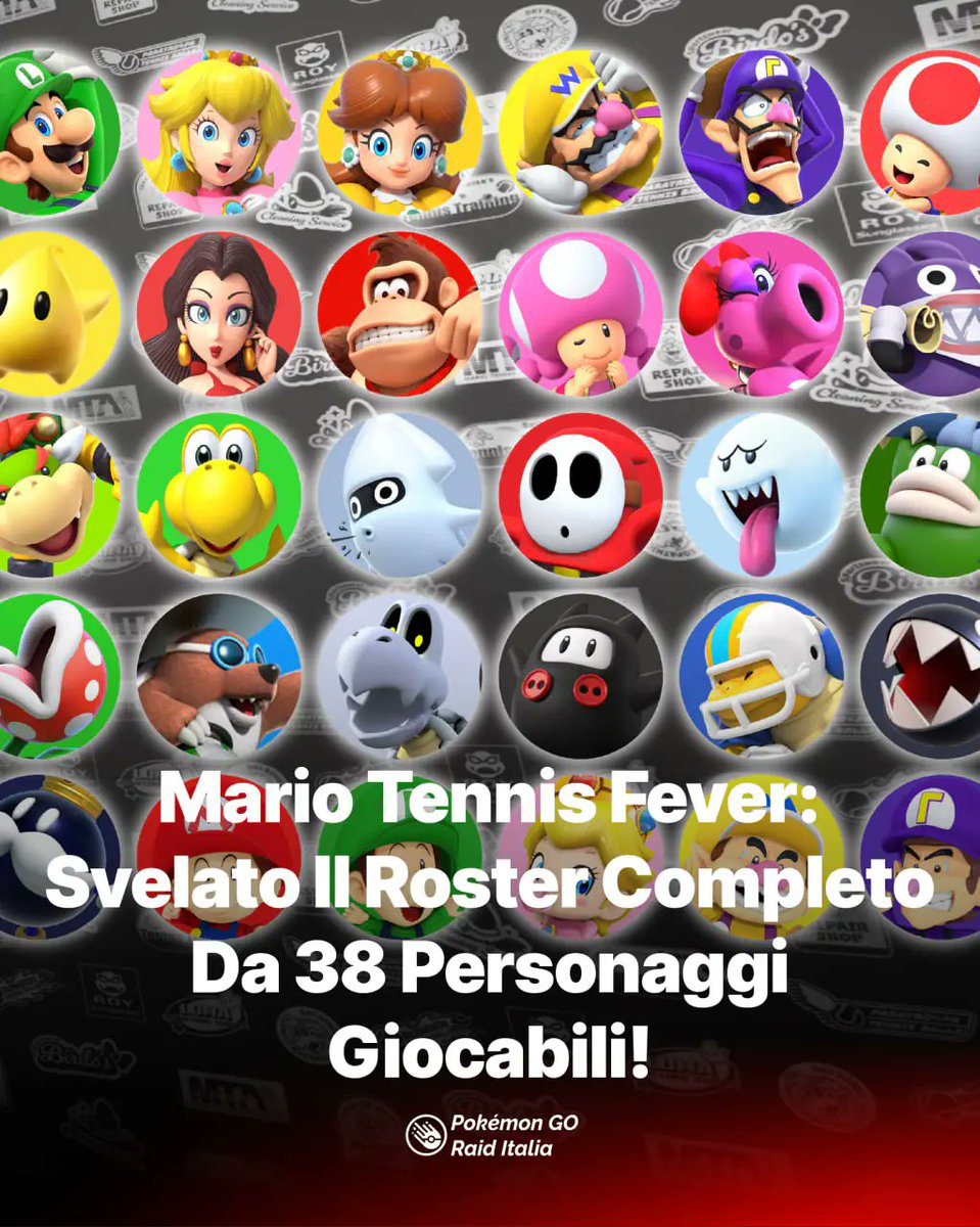 PokemonGoRaidIt's tweet image. Mario Tennis Fever: Svelato Il Roster Completo Da 38 Personaggi Giocabili! pokemongoraiditalia.com/mario-tennis-f…