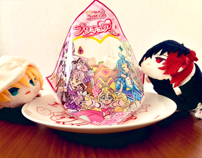 プリキュアシュー と、もち。 #金曜日だからおもち貼る