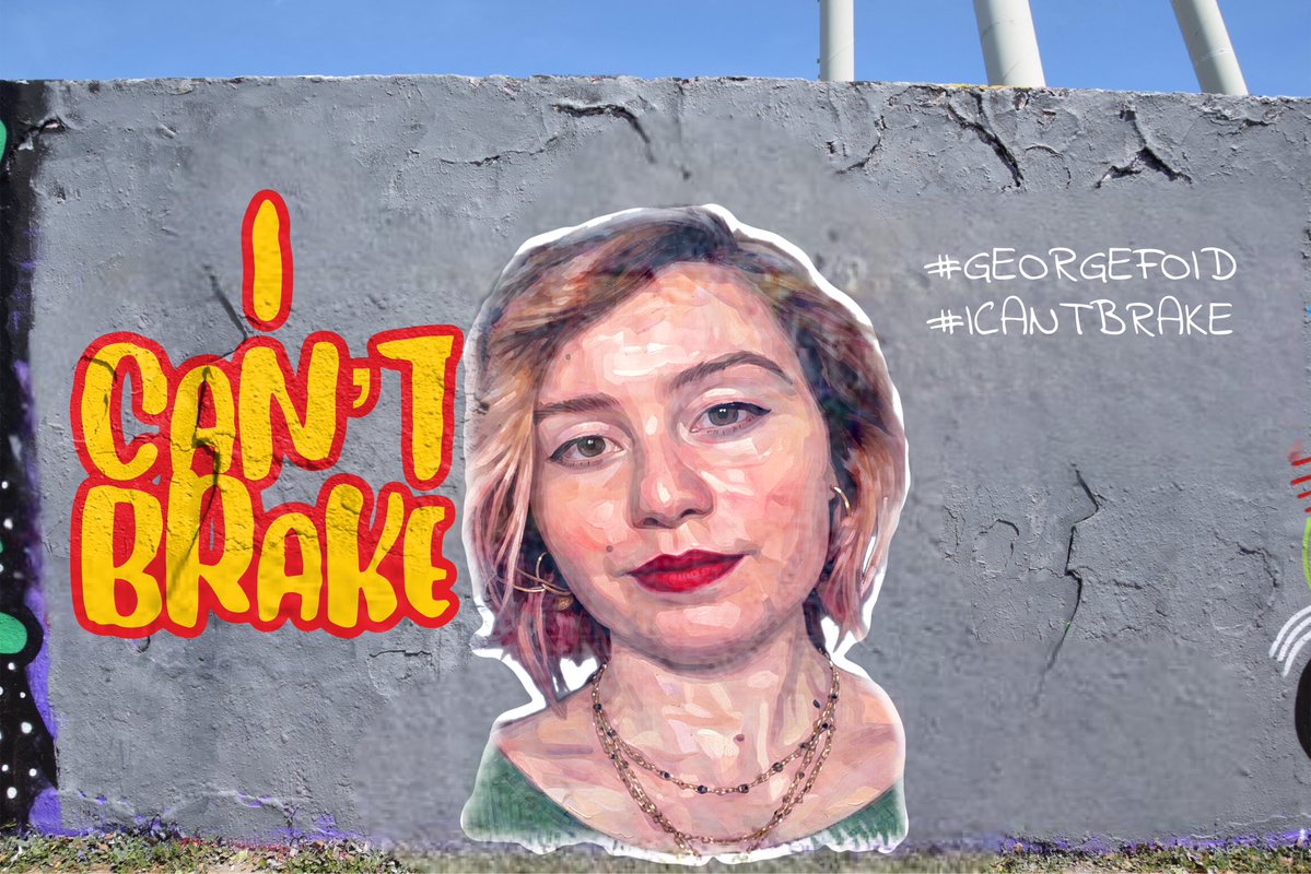 PubWanghaf's tweet image. POWERFUL:
Murals for George Foid have begun popping up around Minneapolis