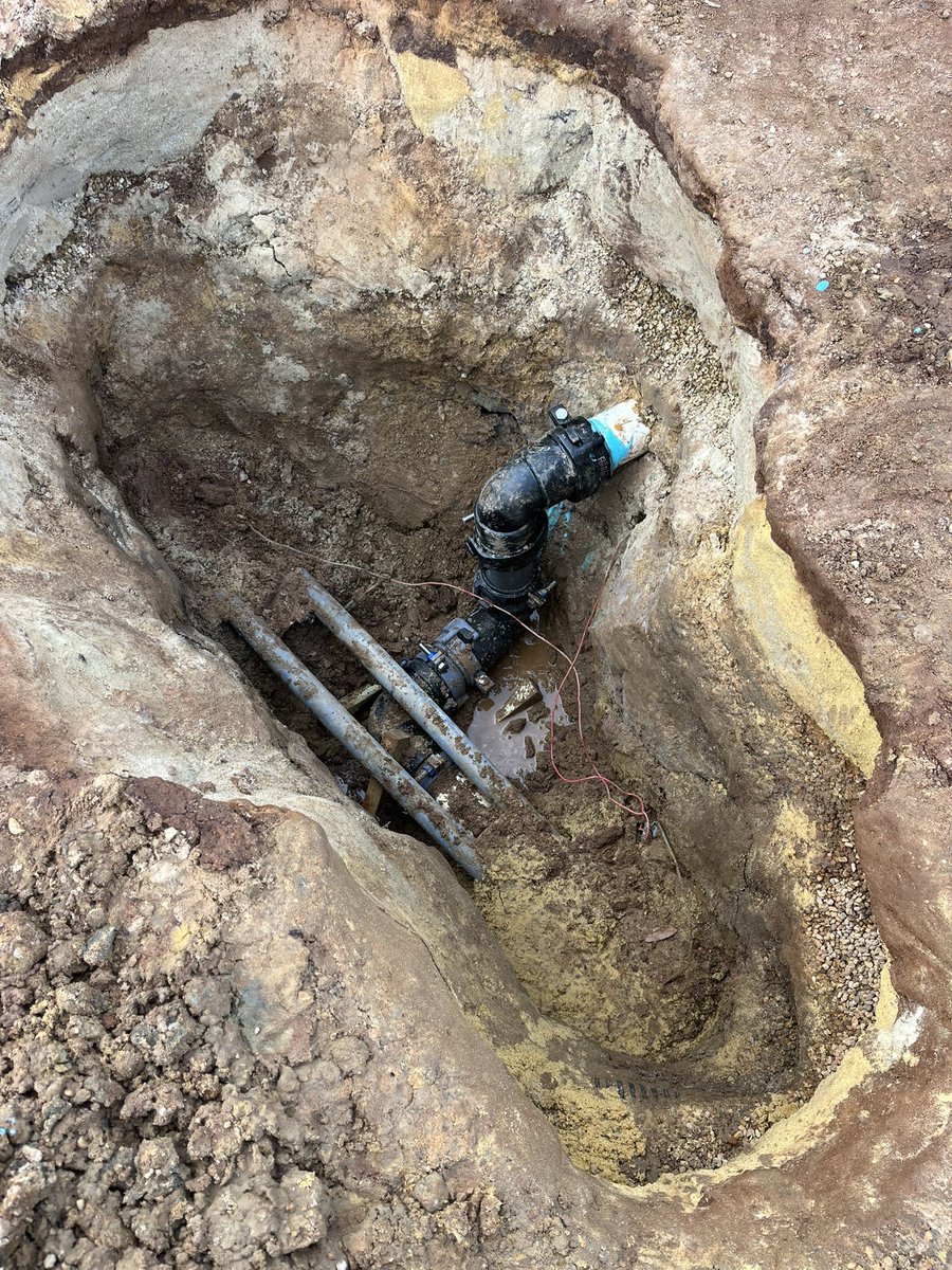 When my wife asks what I did at work today I don’t think she fully appreciates my response of “We dug a hole and fixed a pipe”.   A big shoutout to whoever ran the 4” mainline under our softball infield 20 years ago. The fiber conduits were a nice touch!