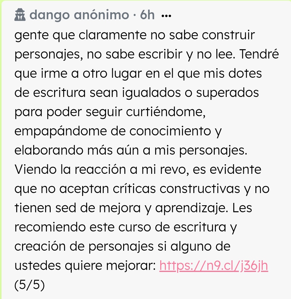 dango_cc's tweet image. el link a la increíble clase de escritura: n9.cl/j36jh