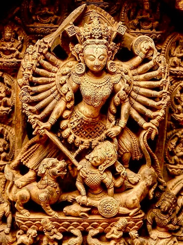 Bhaktapur Nepal

A beautiful murti of 
Devi Mahisasur amar dini