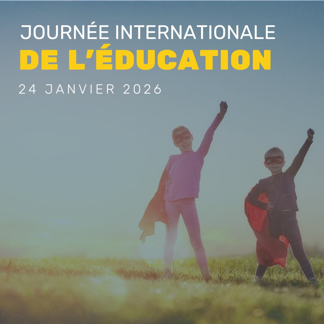 Demain, 24 janvier 2026, nous célèbrerons la Journée internationale de l'éducation :  « Le pouvoir de la jeunesse dans la co-création de l’éducation »
<a href="/UNESCO_fr/">UNESCO en français</a>  : unesco.org/fr/days/educat…

"L'ÉDUCATION EST L'ARME LA PLUS PUISSANTE POUR CHANGER LE MONDE." Nelson Mandela