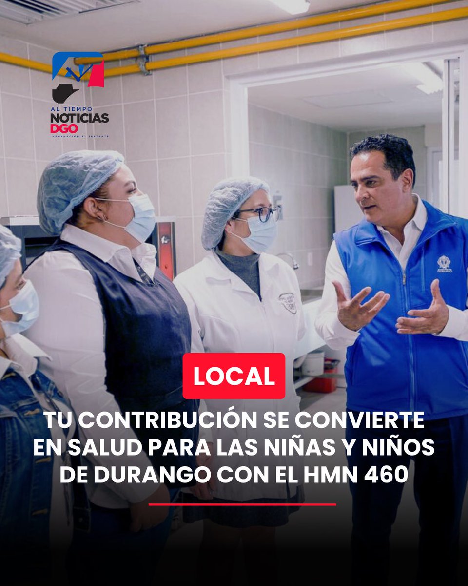 ⭕️ #Local | Tu contribución se convierte en salud para las niñas y niños de Durango con el HMN 460. <a href="/josejoseantonio/">Toño Ochoa</a> <a href="/DurangoCap/">Municipio de Durango</a> 

Por nuestra casa jalamos parejo, y prueba de ello es el Hospital Municipal del Niño 460, expresó Toño Ochoa al reconocer la solidaridad de las y los